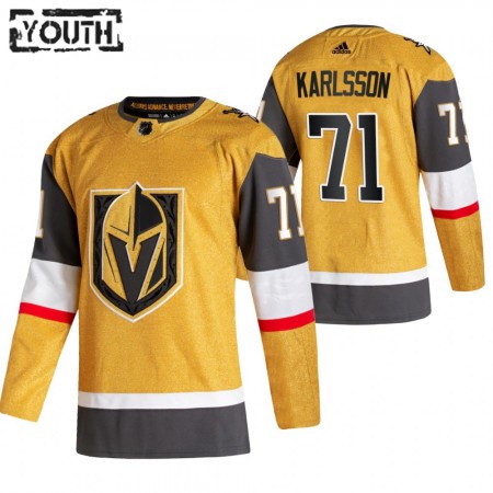 Barn Ishockey Vegas Golden Knights tröja William Karlsson 71 2020-21 Tredje Authentic